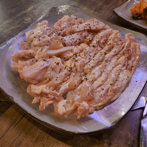  야탑역 고기집 죽왕숯불닭갈비 닭특수부위 먹은 후기