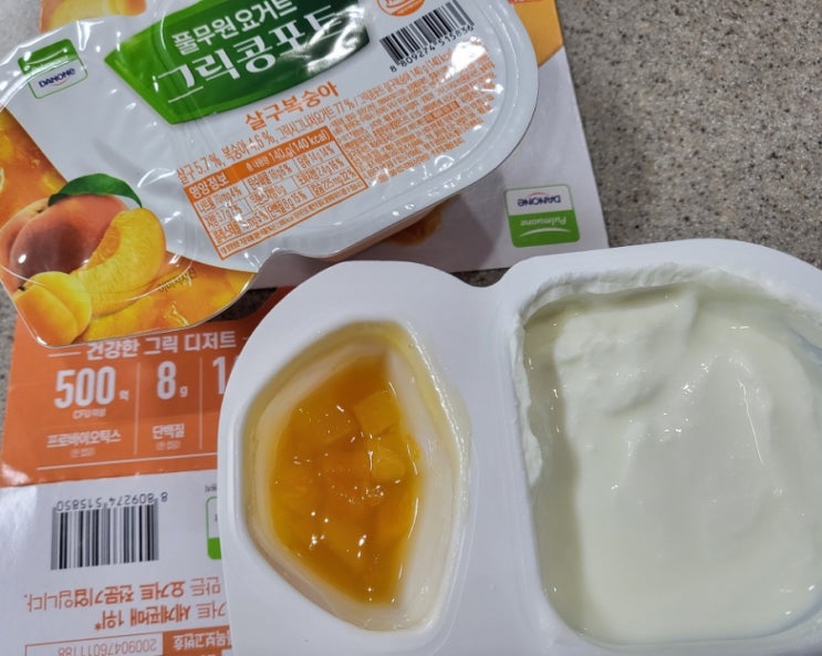  풀무원 요거트 그릭 콩포트 살구복숭아 맛 칼로리