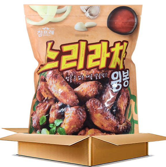  참프레 스리라차 윙봉 (1kg x 8개) 버팔로윙 닭봉 닭날개