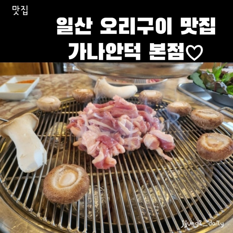  경기/고양 숯불 오리구이 맛집인 가나안덕 일산 본점에서 보양하기(가족모임 강추)