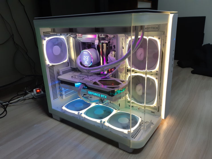 인천 컴퓨터 조립대행 출장 라이젠7 7800X3D MONTECH KING 95 PRO 케이스 화이트 RTX4070 SUPER