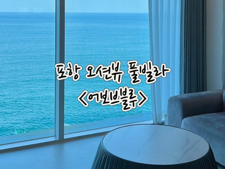  포항 오션뷰 풀빌라 애견동반 가능한 ‘어보브블루’ C-03 솔직 후기