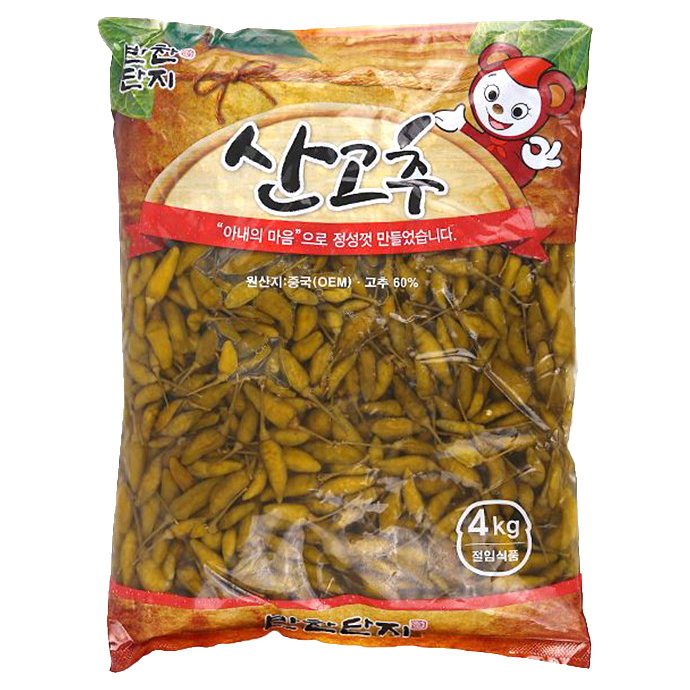  반찬단지 산고추 4kg 고추장아찌 고추절임