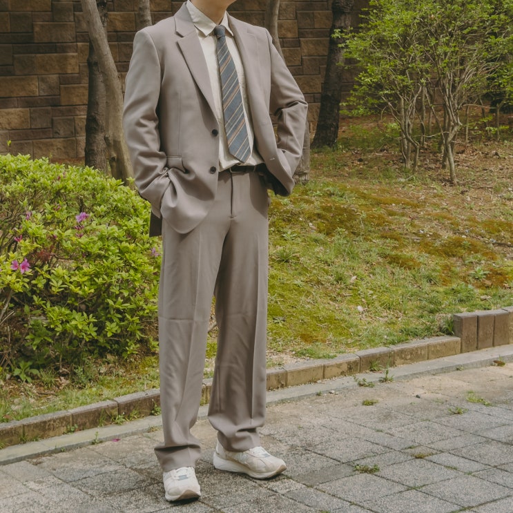 STCO(에스티코) X 최현욱 블레이저 자켓 코디, 남자 오버핏 셋업 수트