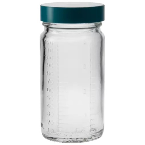  [유리초자] 120 ml 눈금 광구병 120 ml Graduated Wide Mouth Bottle