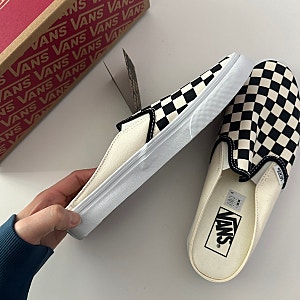 Vans 반스 클래식 슬립온 뮬 체커보드 블랙&화이트 / 반스 슬립온 뮬 봄 스니커즈로 추천추천