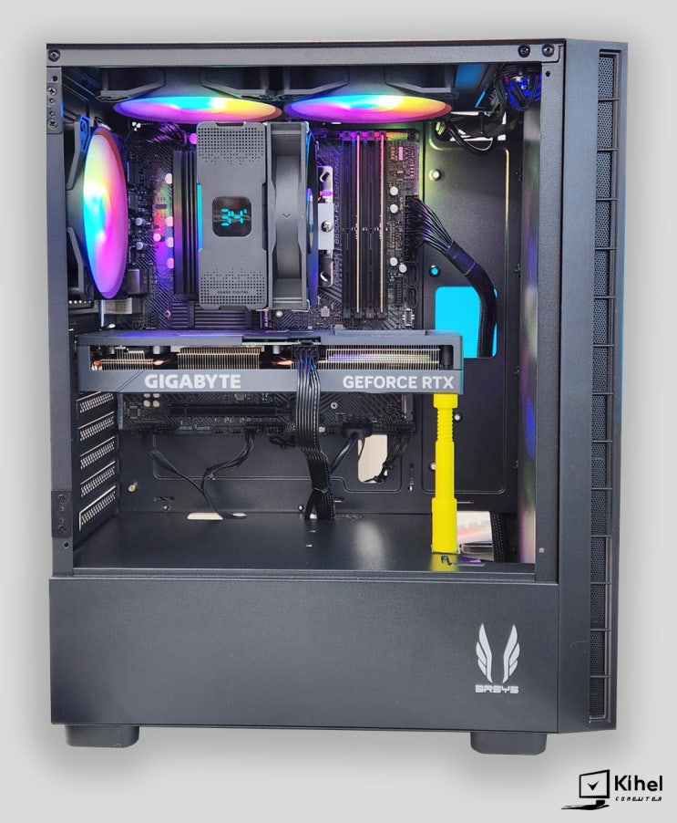  라이젠 7500F + RTX 4060 Ti EAGLE 대구 조립pc 키헬컴에 오세요.