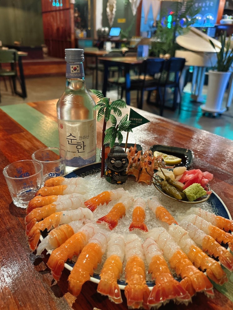  제주 함덕해수욕장 술집 : 김씨술생활 또다시 찾은 딱새우회 맛집
