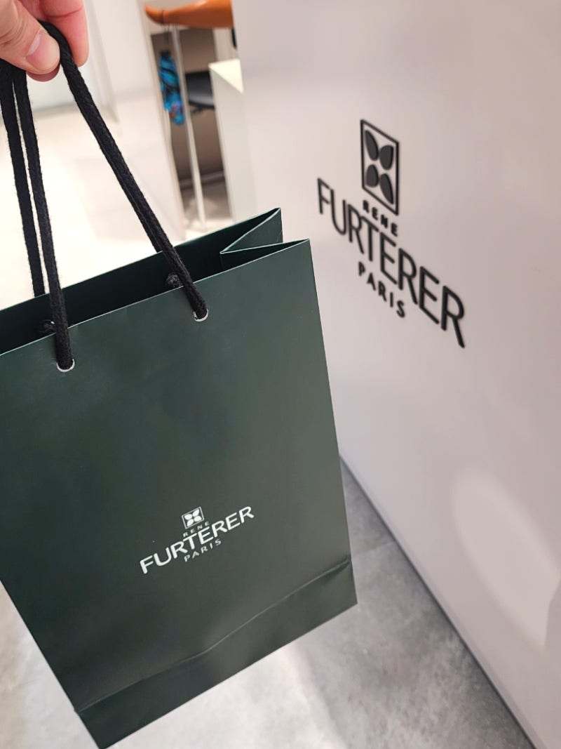 르네휘테르 신세계강남 시코르점 매장에서 두피진단 서비스와 샴푸 받은 후기