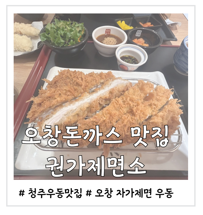  오창 돈까스 맛집 자가제면 우동 맛집 권가제면소