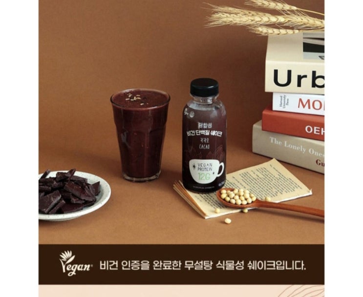 비건 단백질쉐이크 카카오 40g 아침식사대용으로 좋네요