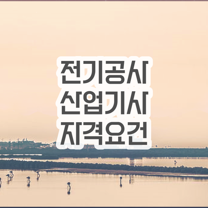  전기공사산업기사 자격 전기공사산업기사 자격증 취득 강력 추천