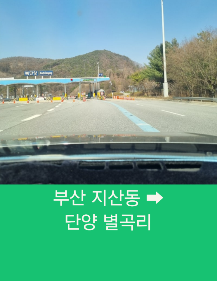  부산 지산동에서 단양 별곡리까지 외국인 근로자 친절한 장거리 택시운행