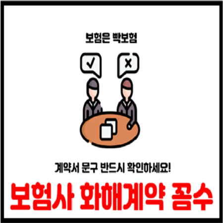  보험회사와 보험금 분쟁시 화해계약 함부로 하지마세요(부제소 합의서,면책동의서)