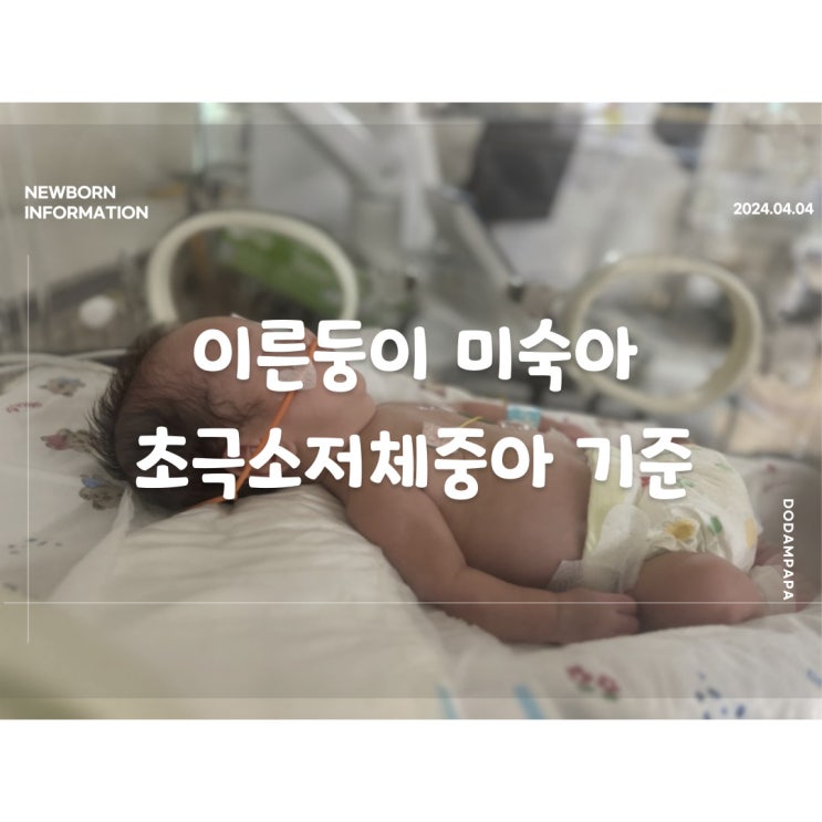 이른둥이 미숙아 초극소저체중아 기준 이른둥이 미숙아 초극소저체중아 기준