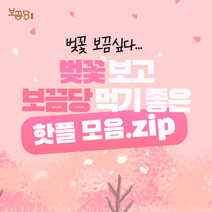  벚꽃 보끔싶다, 현 보끔당 매장별 보끔당 먹고 가기 좋은 인근 핫플레이스 추천