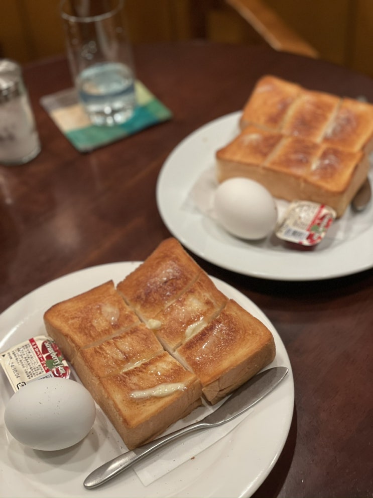  삿포로 스스키노 모닝 커피 토스트 세트 카페 랑방(CAFE RANBAN)