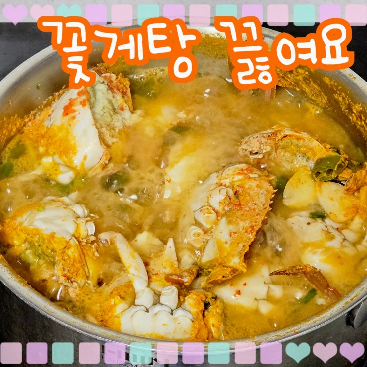  만년 요리초보 토치의 꽃게탕 간단 레시피 끓이기