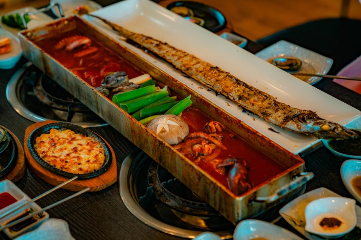  서귀포 산방산 제주통갈치조림구이 맛집 애견동반식당 사계바다