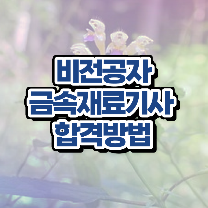  금속재료기사 공부기간 금속재료기사 자격증 취득 1학기에 끝냈어요