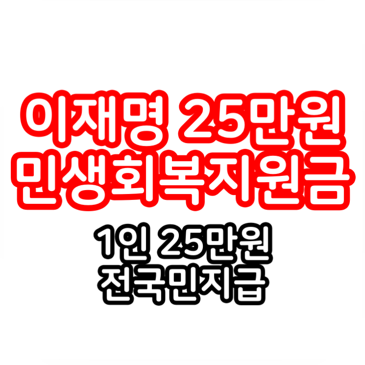 <b>이재명</b> 25만원 <b>민생회복지원금</b> 1인당 포퓰리즘