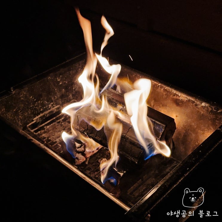  오랜 시간 불멍할 수 있는 캠핑장작 에코카보닝 육각압축장작