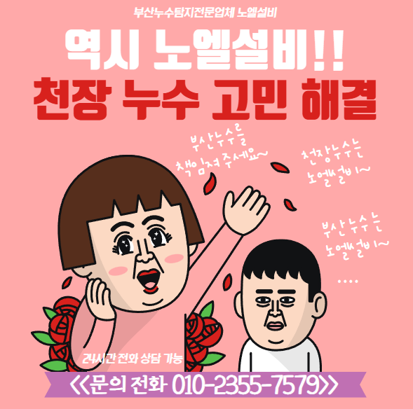  부산 천장 누수 노엘 설비에 맡겨주세요