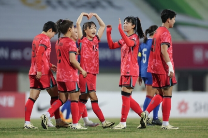 2024년 4월 대한민국 <b>여자축구 대표팀 친선</b>전 필리핀과 <b>경기</b>결... 