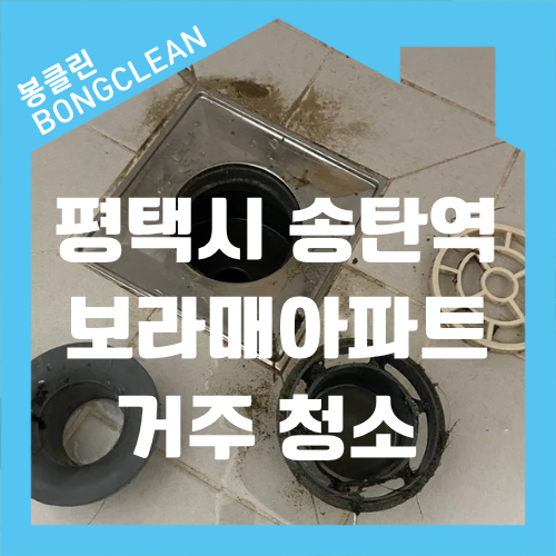  평택시 고덕면 송탄역 보라매아파트 원룸 거주 청소 주거 청소