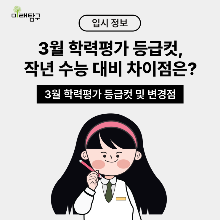  2024 3월 모의고사 등급컷, 작년 수능 대비 차이점은?