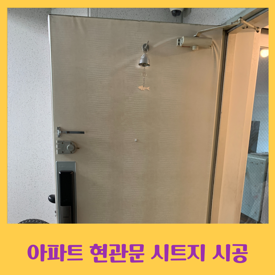 아파트 현관문 시트지 시공 전문 업체