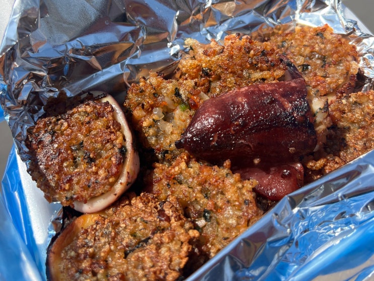  속초 모녀가리비 콩콩팥팥 누룽지오징어순대 맛집 포장 주말 웨이팅 후기