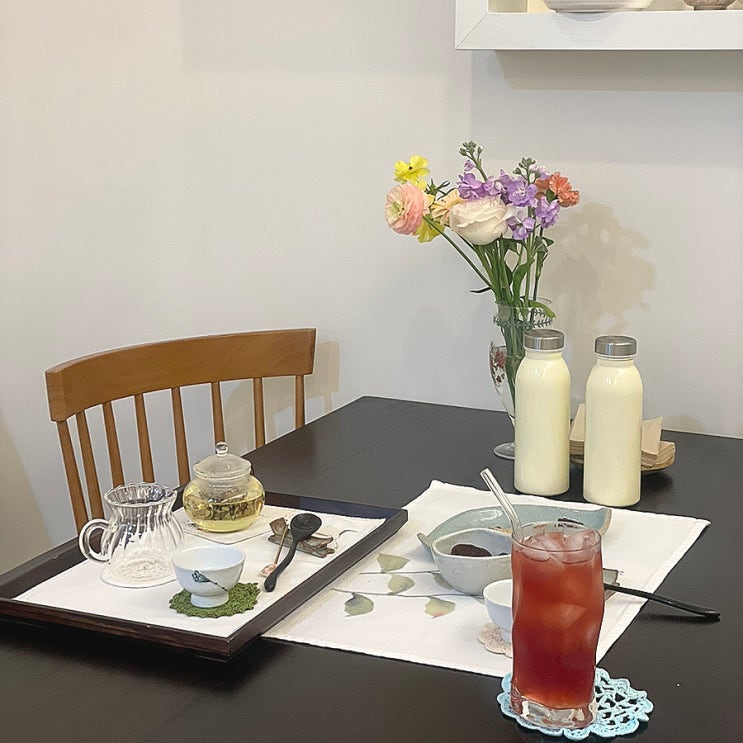  마산 신상 카페 새늘:전통다과+차+분리된공간=대화하기 좋은 곳