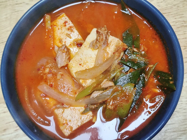  참치 두부 고추장찌개 레시피 달달 버전으로 만드는 법