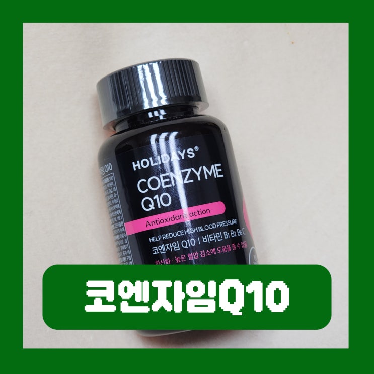  항산화 뜻 영양제 종류 코엔자임Q10 코큐텐 코앤자임큐텐