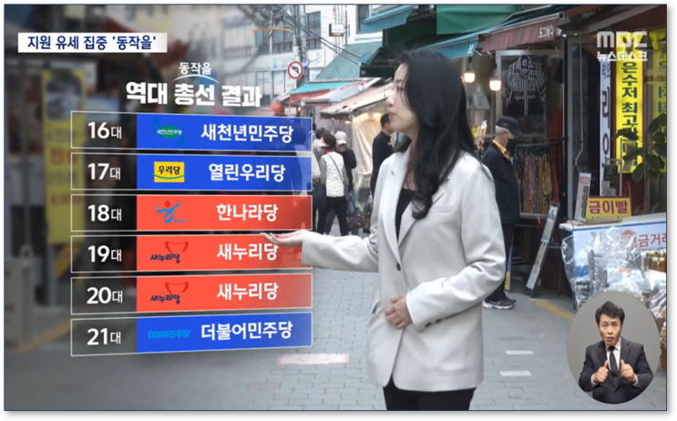 전국적 관심 1번지 '동작을'‥류삼영 '맹추격' 속 <b>나경원</b> '굳히기'