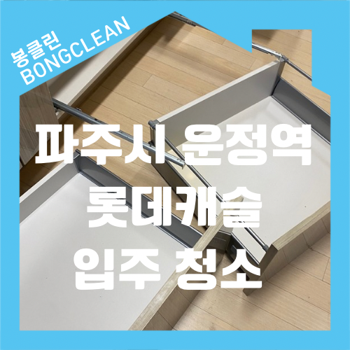  파주 아파트 입주 청소 와동동 롯데캐슬 청소 전문가