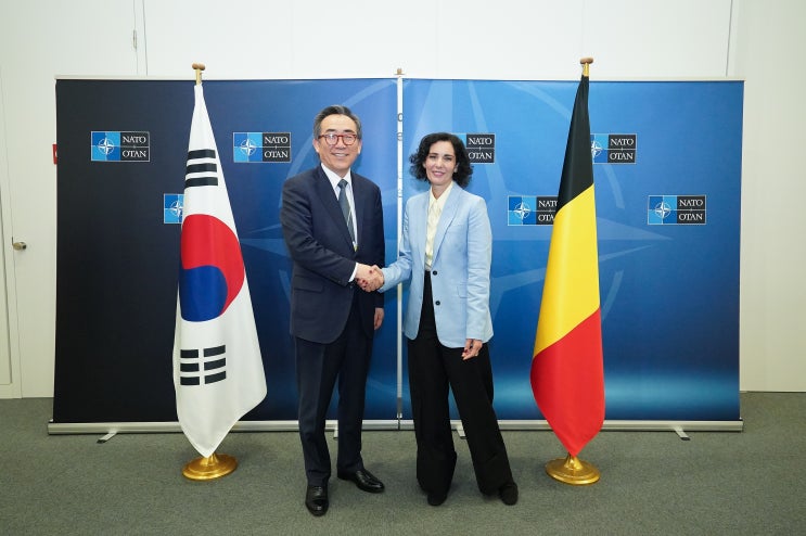 NATO <b>외교장관</b>회의 참석 계기 유럽연합(EU) 및 <b>벨기에</b>와 <b>회담</b>... 