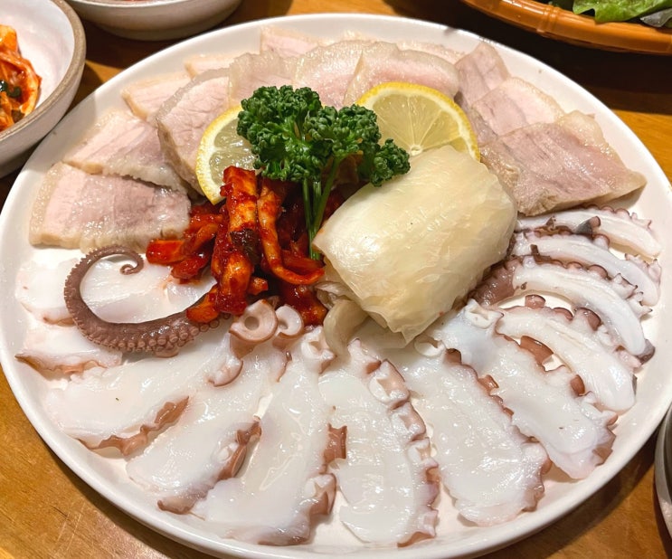  해운대 보쌈 맛집 아마도올레 한식 술집 삼합추천!