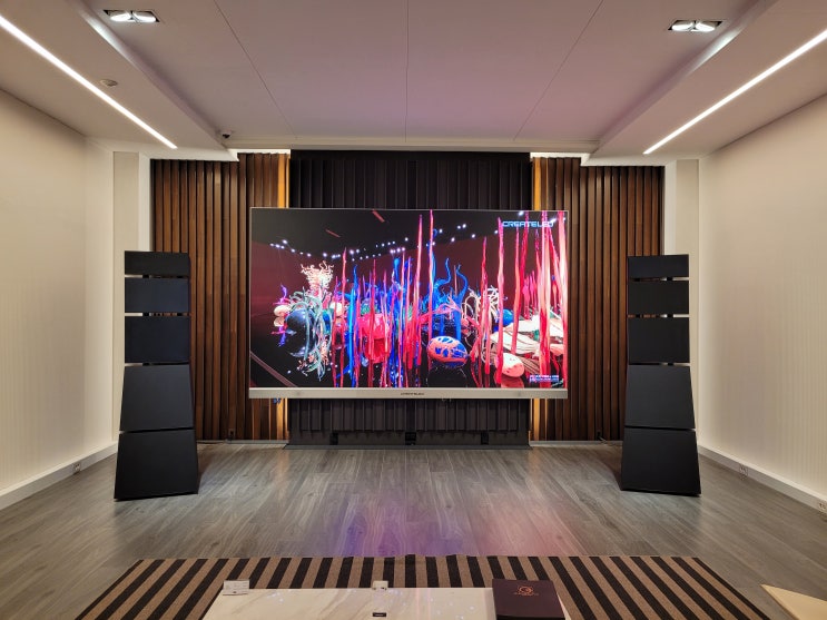 골드문트 신세계 부산점 CreateLED Micro LED 145인치, 163인치 Private Cinema Room Set 고객상담회