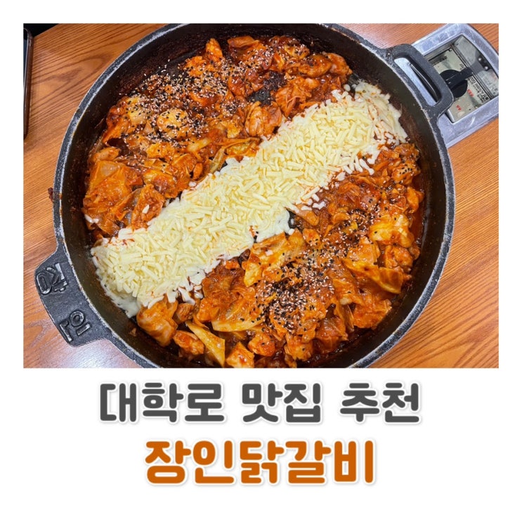  혜화 점심 추천 매콤 달콤 닭갈비 맛집 장인닭갈비 대학로점