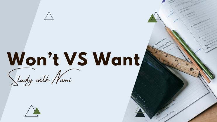  [도봉구 창동 영어 과외]Won't vs. Want