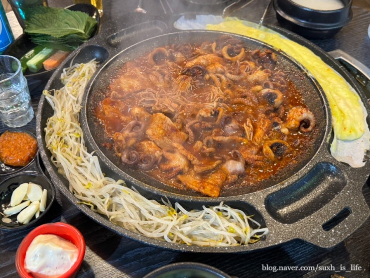  천호 맛집 쭈꾸미 골목 매콤하게 맛있는 쭉삼이