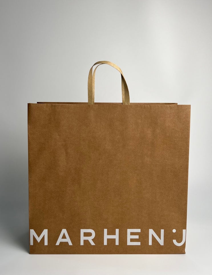  MARHENJ 마르헨제이 쇼핑백, 크라프트, 제작, 친환경, 패키지, 종이핸들, FSC