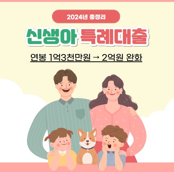 신생아 특례대출 연간소득 1억3천→2억원 완화 (2024년) 총정리!