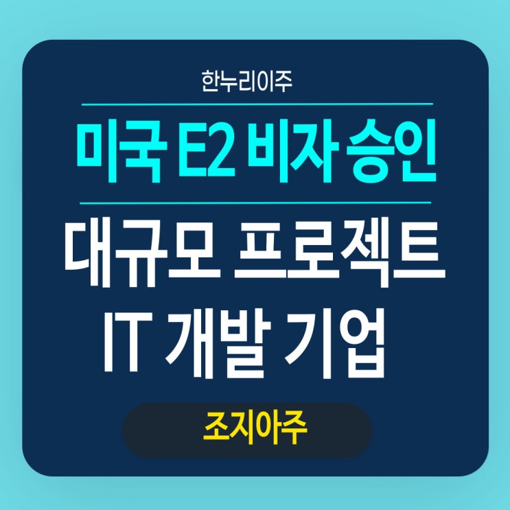  대규모 프로젝트 조지아주 IT 개발 기업 직원파견 승인