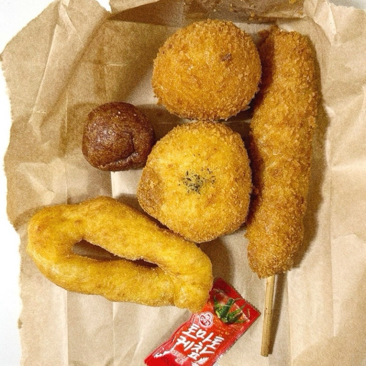  최애 꽈배기맛집 방이시장 아리꿀꿀찹쌀꽈배기 찹쌀꽈배기 찹쌀도너츠 치즈볼 핫도그 게살고로케 리뷰.