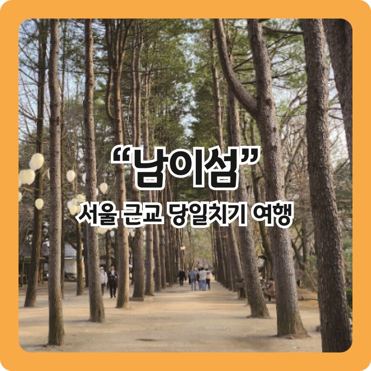  [남이섬] 서울근교 당일치기 여행지