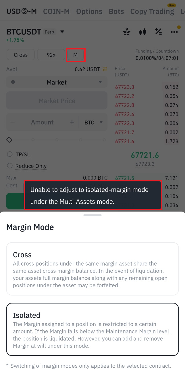 바이낸스 선물거래 시 격리선택 불가능 해결 : 싱글 선택 방법 : 네이버 블로그