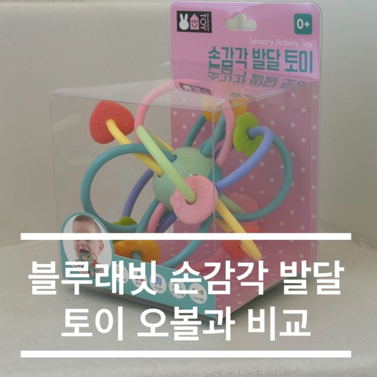  블루래빗 손감각 발달 토이 오볼과 비교